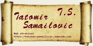 Tatomir Samailović vizit kartica